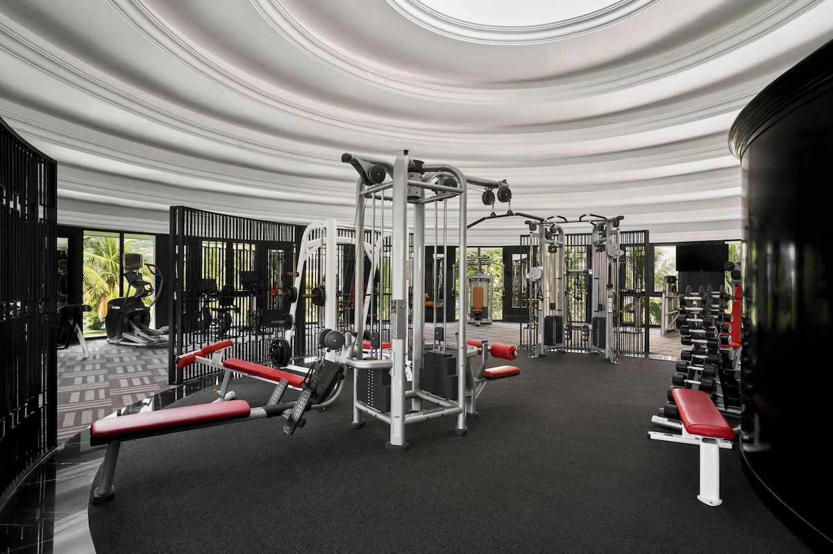 Sử dụng phòng tập Gym khi lưu trú tại Villa 4 phòng ngủ Vinpearl Phú Quốc