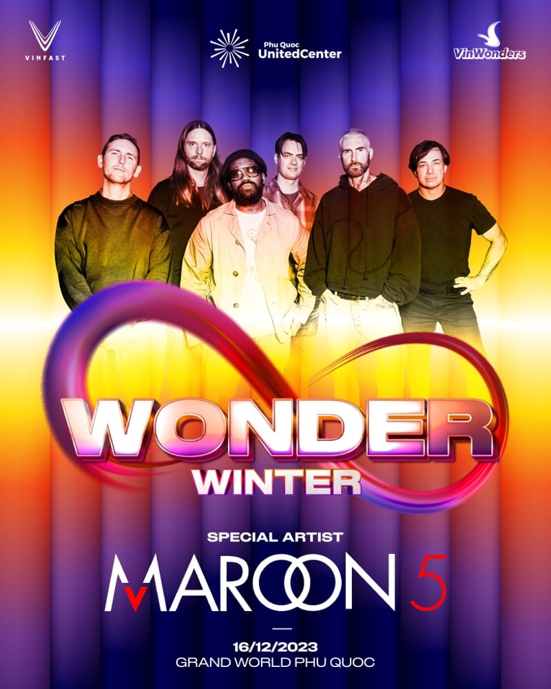 8 Wonder Winter Maroon 5 đến Phú Quốc United Center